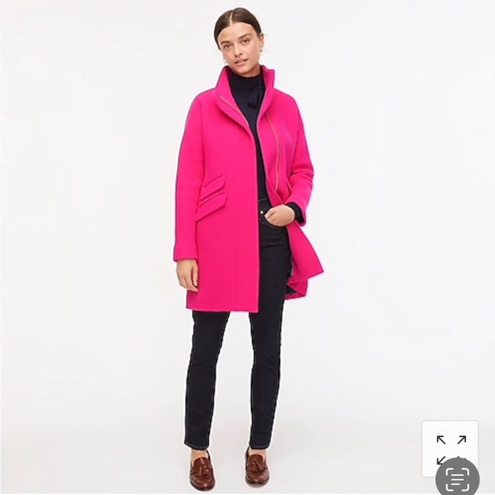J. Crew Cocoon Coat Wool Italian Stadium Cloth Wool